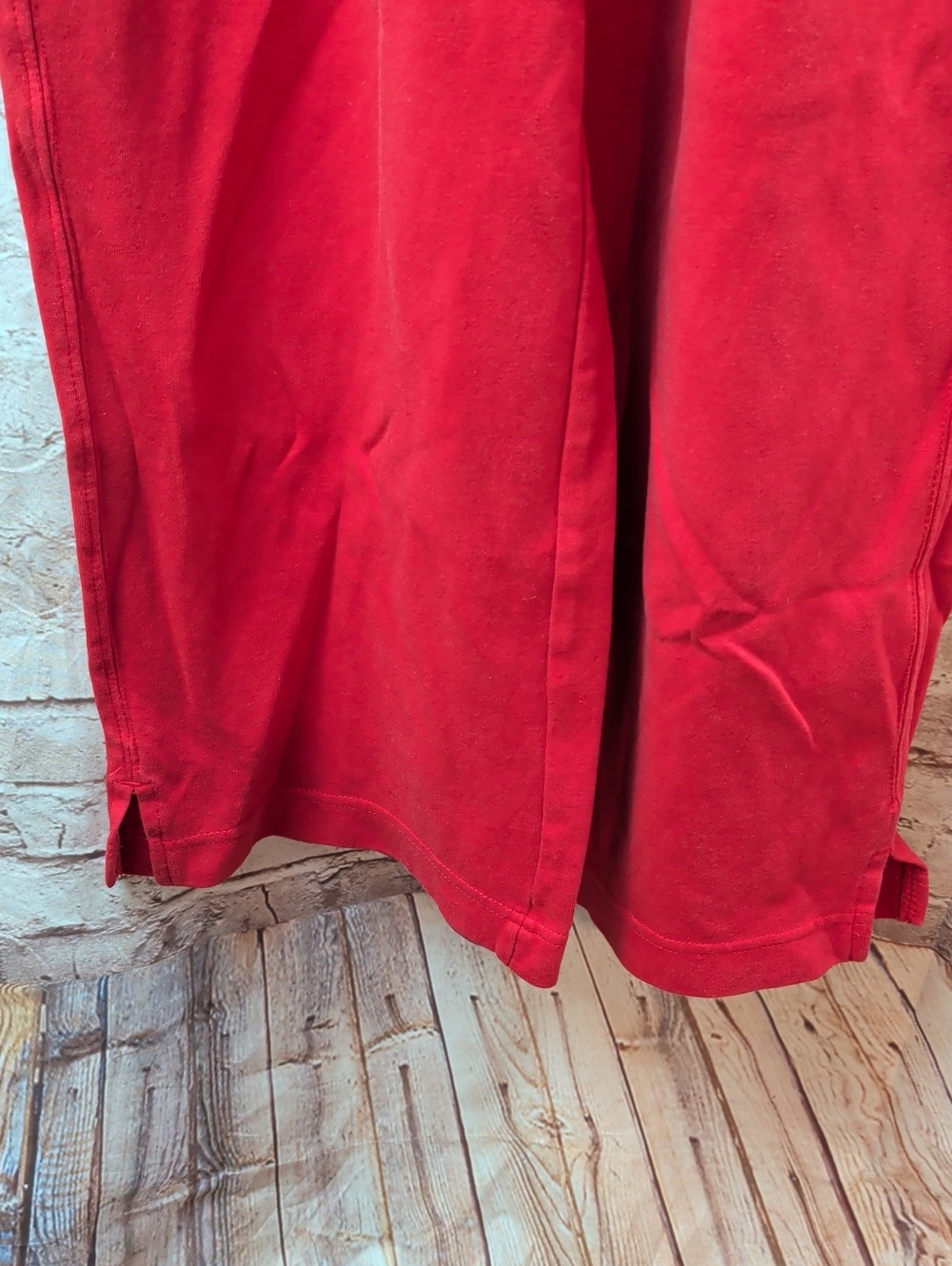 Zara Red Elastic-Waist Cropped Pants Girl's 11 To 12 Years - Picture 3 of 5